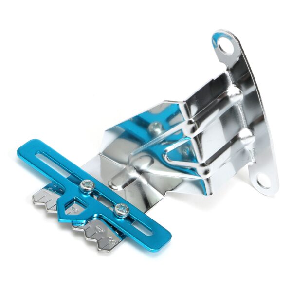 TRANS-DAPT PERFORMANCE PRODUCTS CHROME TIMING TAB WITH POINTER- CHEVY SB 283-400 OR 4.3L V6 (7 IN. BALANCERS)