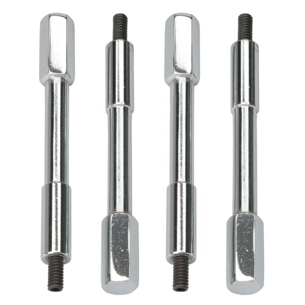 TRANS-DAPT PERFORMANCE PRODUCTS 1/4 IN.-20 X 4-1/4 IN. HEX STUD STYLE VALVE COVER BOLTS- CHROME