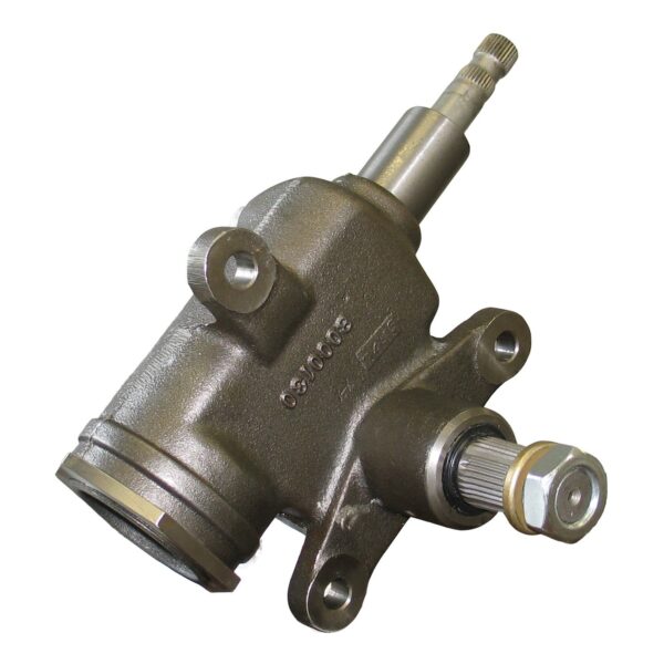 Borgeson - Manual Steering Box  - P/N: 920041 - Saginaw Side-Steer style manual steering box. This is a true recirculating ball side steer style gear box. This box has a quick 16:1 ratio, the rotation of this box will move a pitman arm that is facing up back toward the rear of the car when making a right hand turn of the steering wheel.