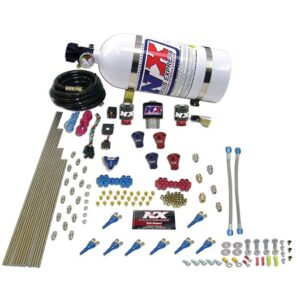 Nitrous Express PRO-SHK/GAS (200,300,400,500,600HP) 2 FUEL, 1 SUPERSHARK SOLENOID W/ 10LB BOTTLE