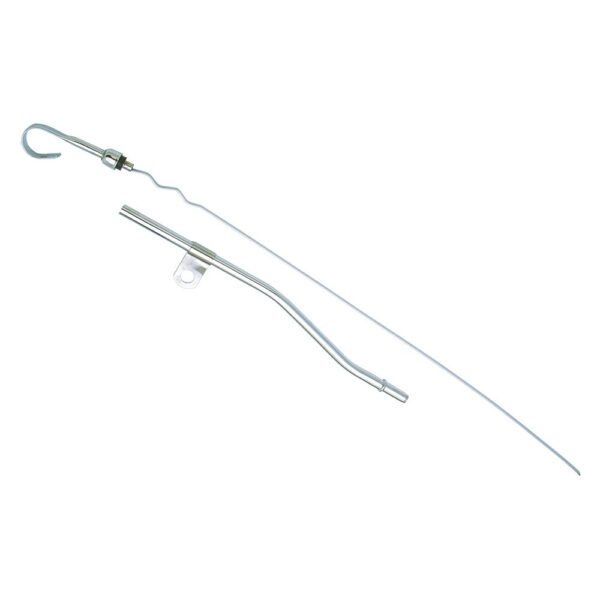 TRANS-DAPT PERFORMANCE PRODUCTS 20-1/2 IN. LONG, OEM REPLACEMENT CHROME OIL PAN DIPSTICK; FORD 260-289-302