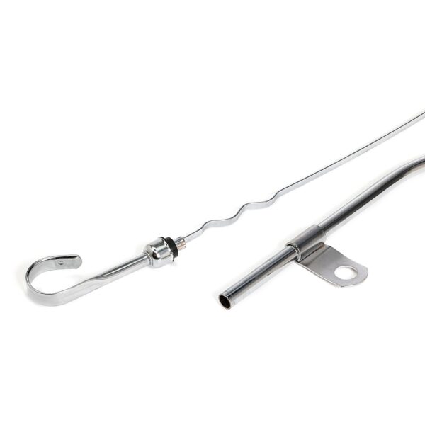 TRANS-DAPT PERFORMANCE PRODUCTS 20 IN. LONG, OEM REPLACEMENT CHROME OIL PAN DIPSTICK; FORD 351 WINDSOR