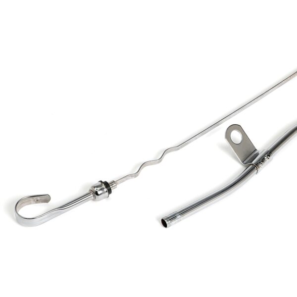 TRANS-DAPT PERFORMANCE PRODUCTS 20-1/2 IN. LONG, OEM REPLACEMENT CHROME OIL PAN DIPSTICK; FORD 351 CLEVELAND