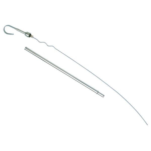 TRANS-DAPT PERFORMANCE PRODUCTS 21 IN. LONG, OEM REPLACEMENT CHROME OIL PAN DIPSTICK; CHRYSLER 318-340-360