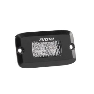 RIGID SR-M Series PRO, Flood Diffused, Flush Mount, Black Housing, Single