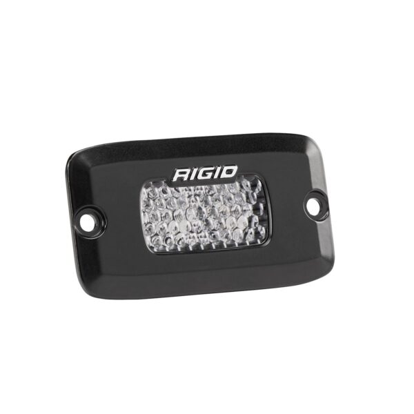 RIGID SR-M Series PRO, Flood Diffused, Flush Mount, Black Housing, Single