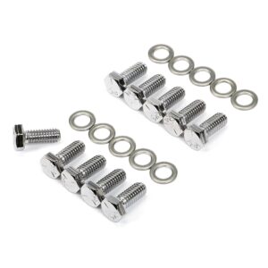 TRANS-DAPT PERFORMANCE PRODUCTS DIFFERENTIAL COVER BOLT SET; CHROME GM 10 BOLT & DANA 44 DIFFERENTIAL COVERS