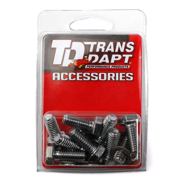 TRANS-DAPT PERFORMANCE PRODUCTS DIFFERENTIAL COVER BOLT SET; CHROME GM 10 BOLT & DANA 44 DIFFERENTIAL COVERS
