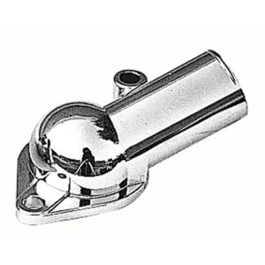 TRANS-DAPT PERFORMANCE PRODUCTS WATER NECK; SB AND BB CHEVY- LATE MODEL; (O-RING SEAL); - CHROME