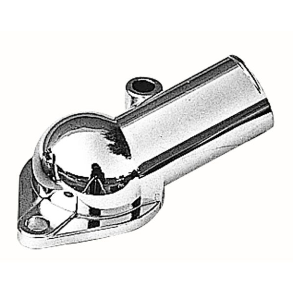 TRANS-DAPT PERFORMANCE PRODUCTS WATER NECK; SB AND BB CHEVY- LATE MODEL; (O-RING SEAL); - CHROME