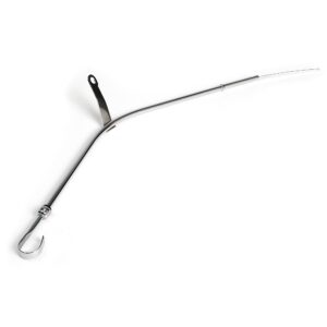 TRANS-DAPT PERFORMANCE PRODUCTS 24-1/2 IN. LONG, OEM REPLACEMENT CHROME OIL PAN DIPSTICK; 1982-85 CAMARO AND FIREBIRD 305-350