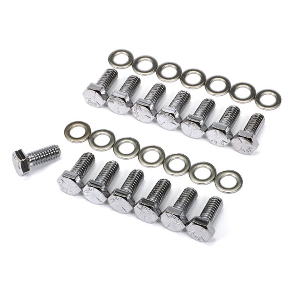 TRANS-DAPT PERFORMANCE PRODUCTS DIFFERENTIAL COVER BOLT SET; CHROME GM 14 BOLT DIFFERENTIAL COVERS