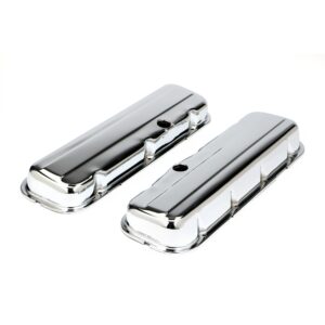 TRANS-DAPT PERFORMANCE PRODUCTS TRADITIONAL DESIGN VALVE COVERS; SHORT; 1965-2000 BB CHEVY 396-502- CHROME