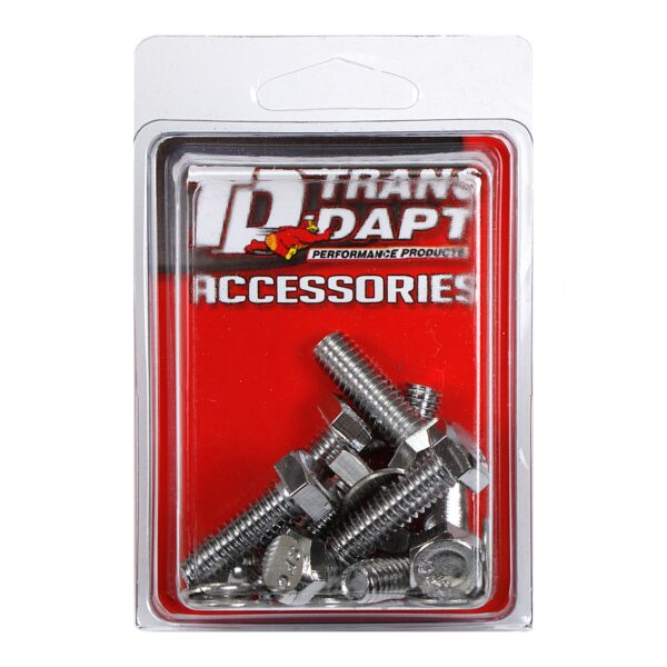 TRANS-DAPT PERFORMANCE PRODUCTS DIFFERENTIAL COVER BOLT SET; ALUMINUM GM 10 BOLT & DANA 44 DIFFERENTIAL COVERS