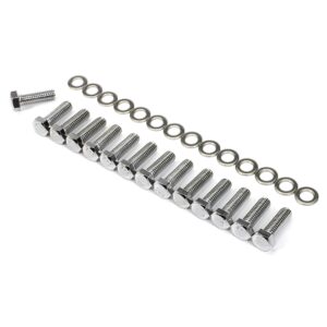 TRANS-DAPT PERFORMANCE PRODUCTS ALUMINUM DIFFERENTIAL COVER & TRANSMISSION PAN BOLT SET; ALUMINUM GM 14 BOLT DIFFERENTIAL COVERS