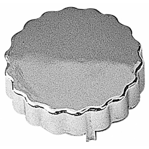 TRANS-DAPT PERFORMANCE PRODUCTS POWER STEERING RESERVOIR CAP COVER; SAGINAW PUMPS- CHROMED PLASTIC