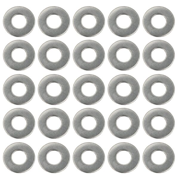 TRANS-DAPT PERFORMANCE PRODUCTS 1/4 IN. VALVE COVER FLAT WASHERS (25 PER PKG.)- STAINLESS STEEL