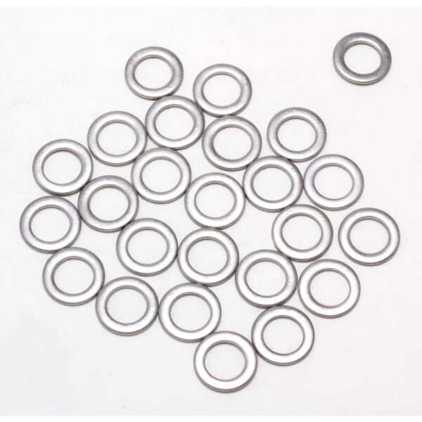 TRANS-DAPT PERFORMANCE PRODUCTS 3/8 IN. VALVE COVER FLAT WASHERS (25 PER PKG.)- STAINLESS STEEL
