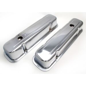 TRANS-DAPT PERFORMANCE PRODUCTS TRADITIONAL DESIGN VALVE COVERS; TALL; 1959-1979 PONTIAC 326-455- CHROME