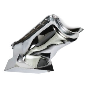 TRANS-DAPT PERFORMANCE PRODUCTS BB FORD OIL PAN 1970-1982 351C, 351M, 400 8QT FRONT SUMP CHROME