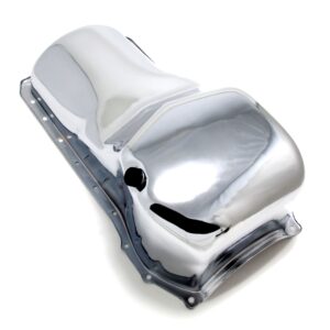TRANS-DAPT PERFORMANCE PRODUCTS CHROME OEM-STYLE OIL PAN- FITS FORD 351C, 351M, 400. DOES NOT FIT 351W; STOCK CAPACITY