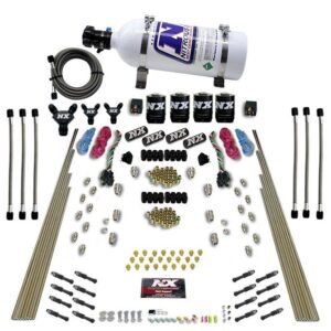 8 CYL DRY DIRECT PORT, DUAL STAGE, 4 SOLENOIDS, WITH 5LB BOTTLE (200-600HP)