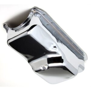 TRANS-DAPT PERFORMANCE PRODUCTS CHROME OEM-STYLE OIL PAN- MOPAR 273-318-340; STOCK CAPACITY