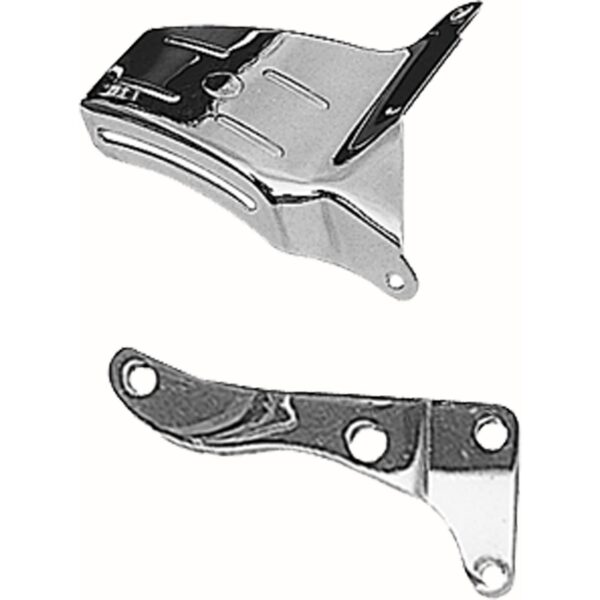 TRANS-DAPT PERFORMANCE PRODUCTS O.E.M. STYLE ALTERNATOR BRACKET (TOP); 1969-1975 CHEVROLET 305-350; LONG WATER PUMP- CHROME