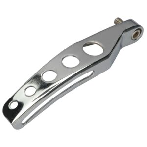 TRANS-DAPT PERFORMANCE PRODUCTS ALTERNATOR BRACKET (TOP); 1969-1975 CHEVROLET 305-350; LONG WATER PUMP- CHROME