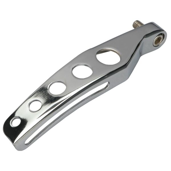 TRANS-DAPT PERFORMANCE PRODUCTS ALTERNATOR BRACKET (TOP); 1969-1975 CHEVROLET 305-350; LONG WATER PUMP- CHROME