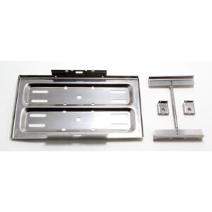 TRANS-DAPT PERFORMANCE PRODUCTS 7-1/2 IN. X 13-1/4 IN. BATTERY TRAY AND HOLD-DOWN- CHROME