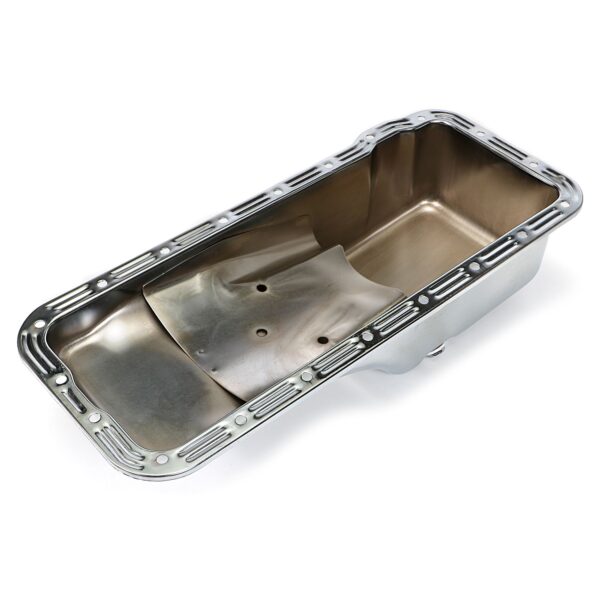 TRANS-DAPT PERFORMANCE PRODUCTS 1958-76 FORD 352, 360, 390, 406, 427, 428 (NOT COBRAJET 428); FRONT SUMP, OEM STYLE OIL PAN- CHROME (STOCK CAPACITY)