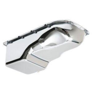 TRANS-DAPT PERFORMANCE PRODUCTS CHROME OEM-STYLE OIL PAN- PONTIAC 301-455; STOCK CAPACITY