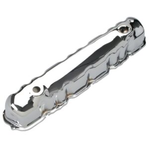 TRANS-DAPT PERFORMANCE PRODUCTS TRADITIONAL DESIGN VALVE COVERS; STOCK; 1960-1980 FORD 144, 170, 200, 250 L6- CHROME