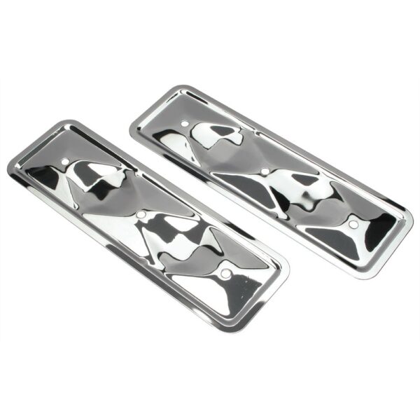 TRANS-DAPT PERFORMANCE PRODUCTS TRADITIONAL DESIGN VALVE COVERS; N/A; CHEVY 194, 230, 250 L6- CHROME