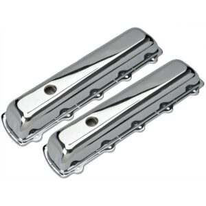 TRANS-DAPT PERFORMANCE PRODUCTS TRADITIONAL DESIGN VALVE COVERS; SHORT; 1964-1988 OLDS 330-455- CHROME