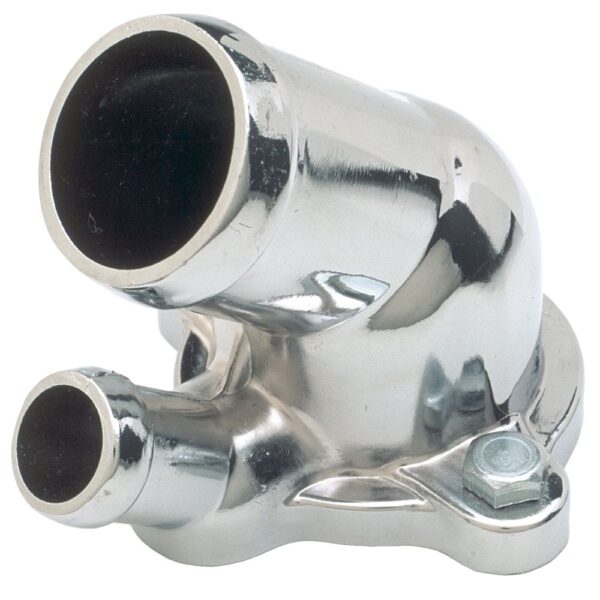 TRANS-DAPT PERFORMANCE PRODUCTS WATER NECK; OLDS 330-455, PONTIAC 6.6L; (GASKET SEAL); - CHROME