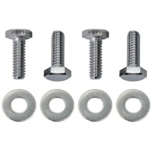 TRANS-DAPT PERFORMANCE PRODUCTS 1/4 IN.-20 X 1 IN. HEX HEAD VALVE COVER BOLTS AND WASHERS (SET OF 4)- CHROME