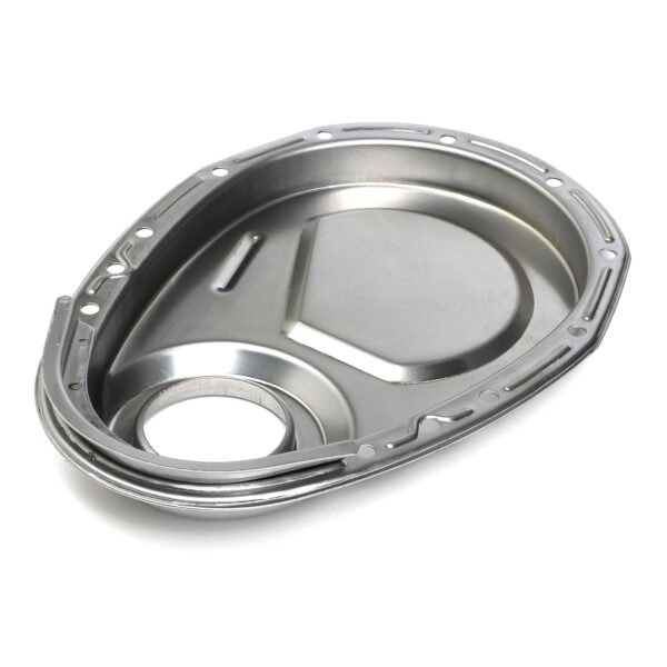TRANS-DAPT PERFORMANCE PRODUCTS RAW STEEL TIMING CHAIN COVER (ONLY)- CHEVY 4.3L V6 OR SB V8 (NOT FOR LT1)
