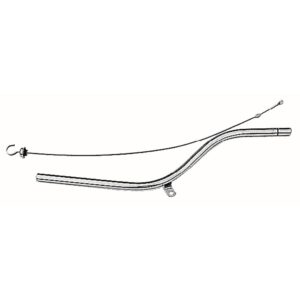 TRANS-DAPT PERFORMANCE PRODUCTS 27 IN. CHROME TRANSMISSION DIPSTICK AND TUBE FOR CHEVROLET TH350