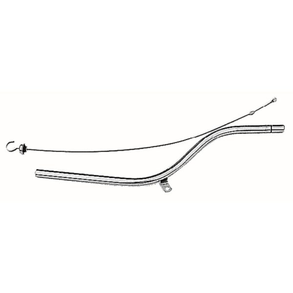 TRANS-DAPT PERFORMANCE PRODUCTS 27 IN. CHROME TRANSMISSION DIPSTICK AND TUBE FOR CHEVROLET TH350