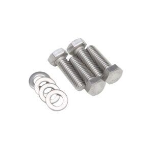 TRANS-DAPT PERFORMANCE PRODUCTS 5/16 IN.-18 X 1 IN. HEX HEAD VALVE COVER BOLTS AND WASHERS (SET OF 4)- CHROME
