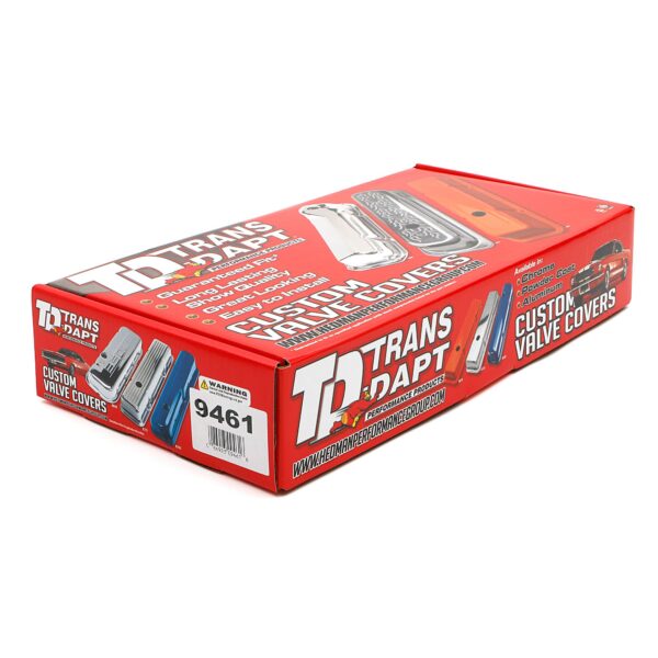 TRANS-DAPT PERFORMANCE PRODUCTS O.E.M. REPRODUCTION DESIGN VALVE COVERS; SHORT; 1959-1979 PONTIAC 326-455- CHROME