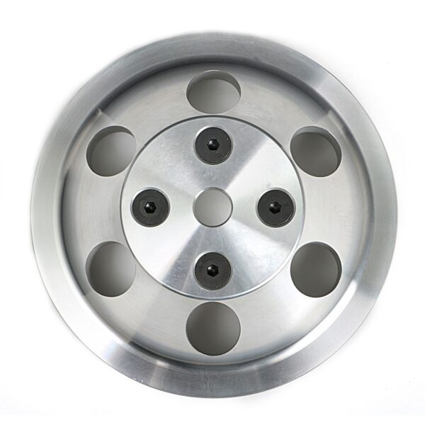 TRANS-DAPT PERFORMANCE PRODUCTS WATER PUMP PULLEY; 2 GROOVE; 1969-1985 CHEVROLET 283-350; LONG WATER PUMP- MACHINED ALUMINUM