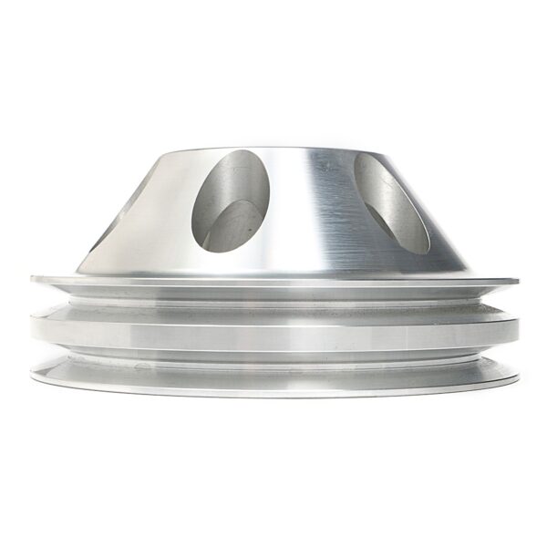 TRANS-DAPT PERFORMANCE PRODUCTS WATER PUMP PULLEY; 2 GROOVE; 1969-1985 CHEVROLET 283-350; LONG WATER PUMP- MACHINED ALUMINUM