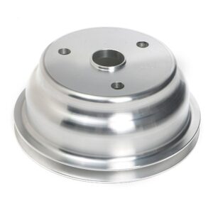 TRANS-DAPT PERFORMANCE PRODUCTS CRANKSHAFT PULLEY; 1 GROOVE; CHEVROLET 283-350; LONG WATER PUMP- MACHINED ALUMINUM