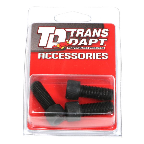 TRANS-DAPT PERFORMANCE PRODUCTS CRANKSHAFT PULLEY BOLTS; 3/8 IN.-24 X 1 IN. (3 BOLTS PER PKG.)