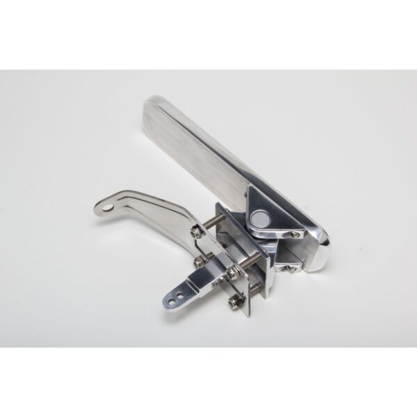 TRANS-DAPT PERFORMANCE PRODUCTS FLOOR MOUNT GAS PEDAL; 2 VERTICAL RUBBER INSERTS; 6-1/2 IN. X 2 IN. RECTANGULAR PEDAL - ALUMINUM WITH STAINLESS MOUNTING FIXTURE