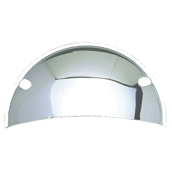 TRANS-DAPT PERFORMANCE PRODUCTS HEADLIGHT HALF SHIELDS; 5-3/4 IN. ROUND- CHROME