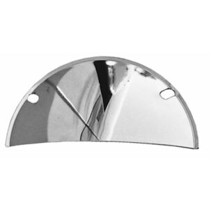 TRANS-DAPT PERFORMANCE PRODUCTS HEADLIGHT HALF SHIELDS; 7-1/2 IN. ROUND- CHROME